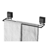 Kit Acessórios Banheiro Ventosa Preto Fosco 3 Peças - Ela Decora